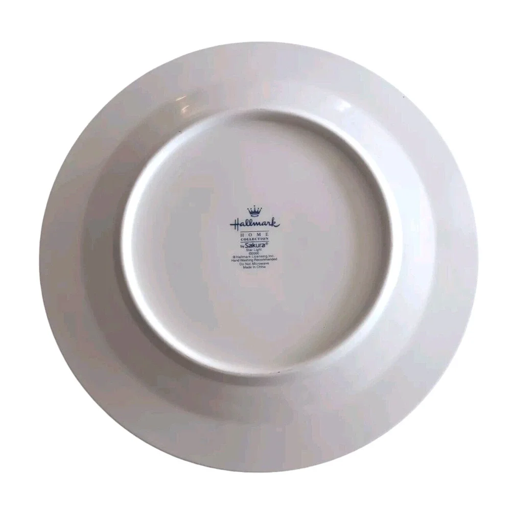 VTG 2000 Sakura Star Light‎ 2 Christmas Salad/Soup Bowls Celestial Y2K Hallmark